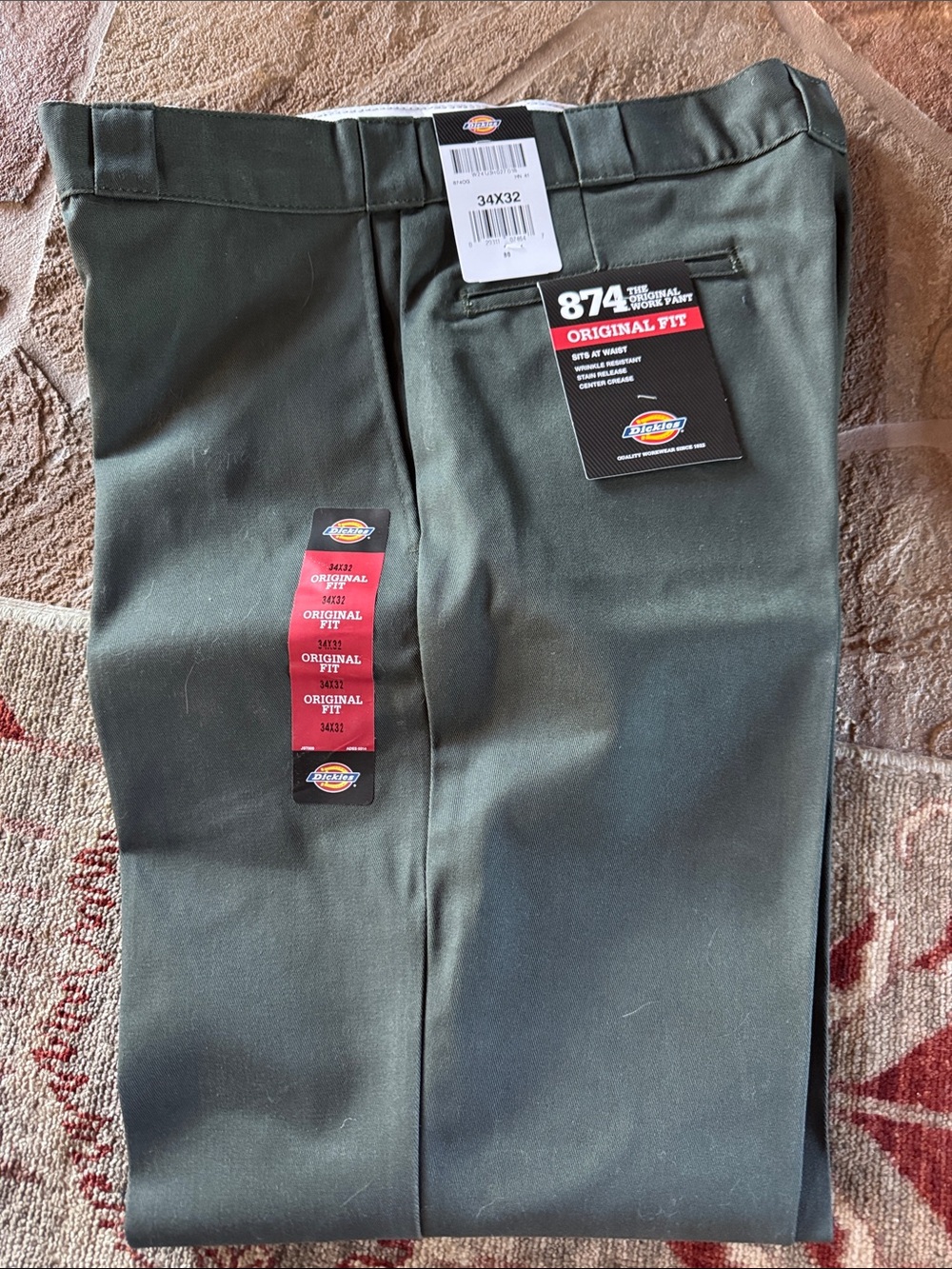 Dickies Men's Chinos in Dark Green